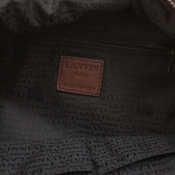 Large Lanvin Leather Sac Patent leather strap - Picture 8 of 8